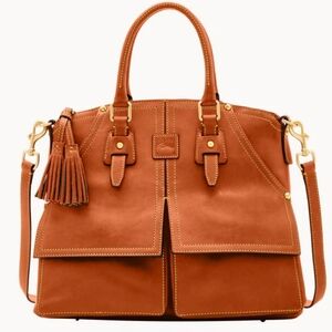 🔥NWT Dooney & Bourke Florentine Clayton In Natural/Gold Hardware